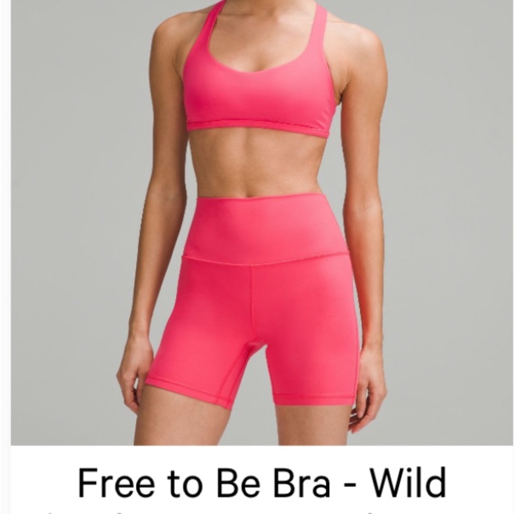 Free to be-wild bra light support A/B cup in GLAZE PINK.